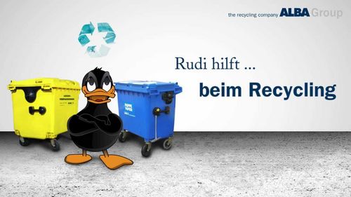 Rudi Recycle präsentiert: Der neue Recycling-Ratgeber der ALBA Group, ALBA