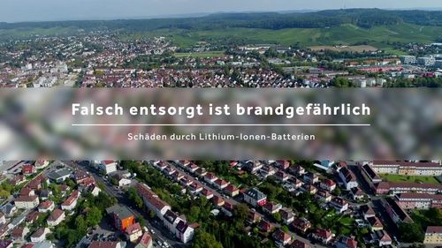 Falsch entsorgt ist brandgefährlich, Lobbe